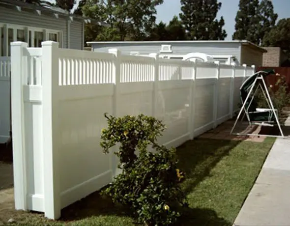 Semi Privacy Vinyl Fence